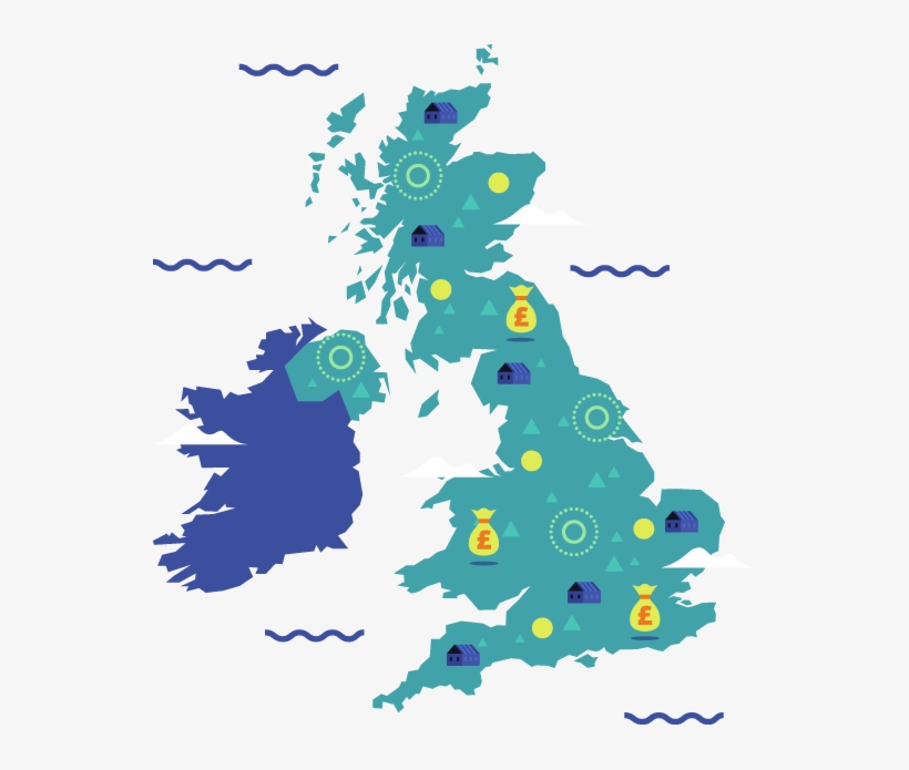 Map Of Uk, transparent png