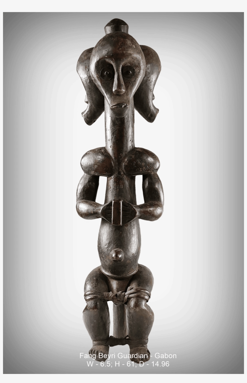 Fang Beyri Guardian Gabon - Statue, transparent png