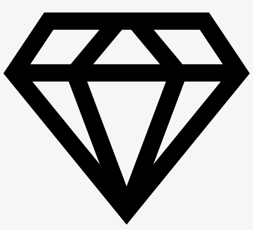 Black Diamond Png - Black And White Gemstone Vector, transparent png