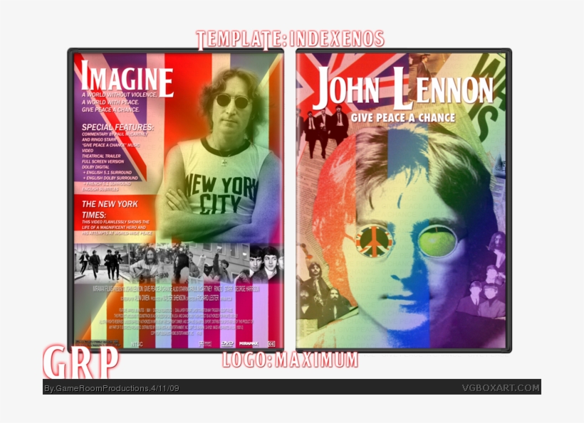 Give Peace A Chance Box Art Cover - John Lennon New York City, transparent png