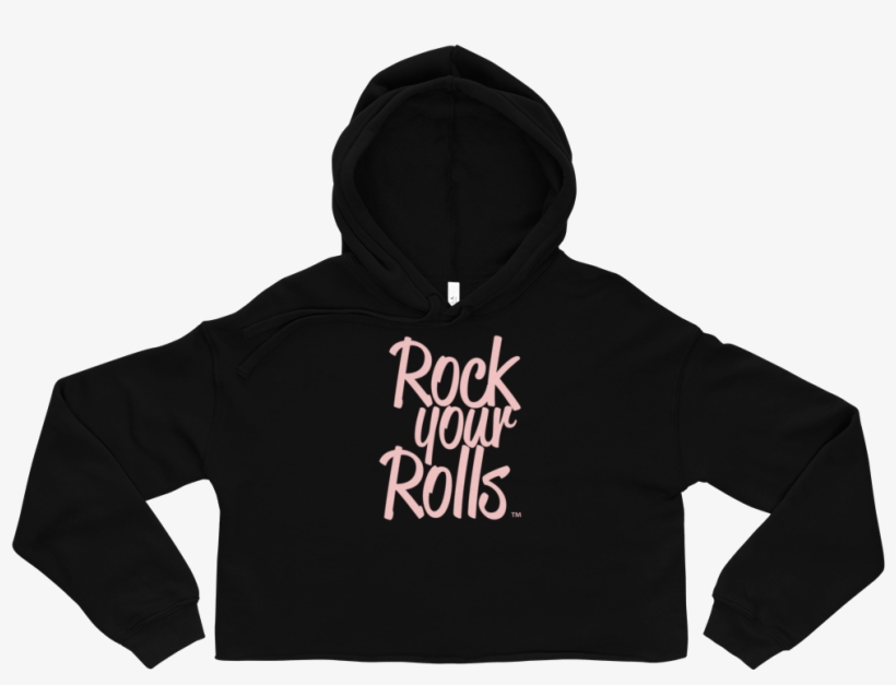 Crop Top Template Ryr Pink Mockup Front Flat Black - Sweatshirt, transparent png