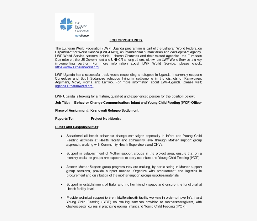 We're Hiring - Lutheran World Federation, transparent png