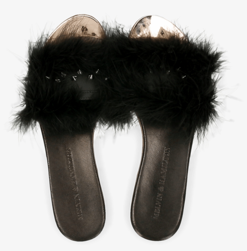 Mules Hanna 32 Salerno Black - Fur Clothing, transparent png