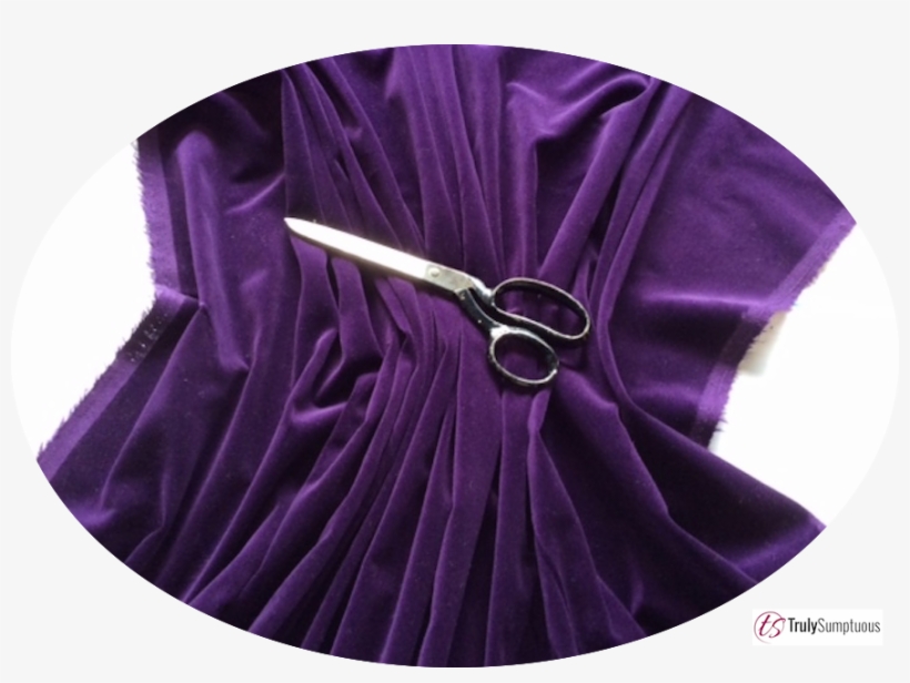 Purple Cotton Velvet Fabric - Cocktail Dress, transparent png