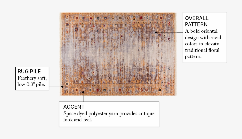 Global Treasures Naomi Gold Area Rug - Art, transparent png