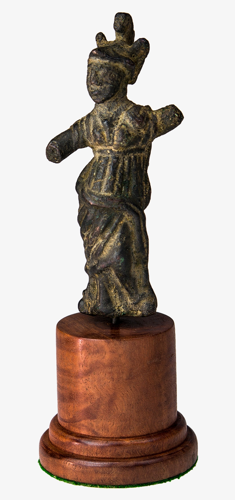 Roman Bronze Figure Of Athena 3rd 4th Century Ad - Statue, transparent png