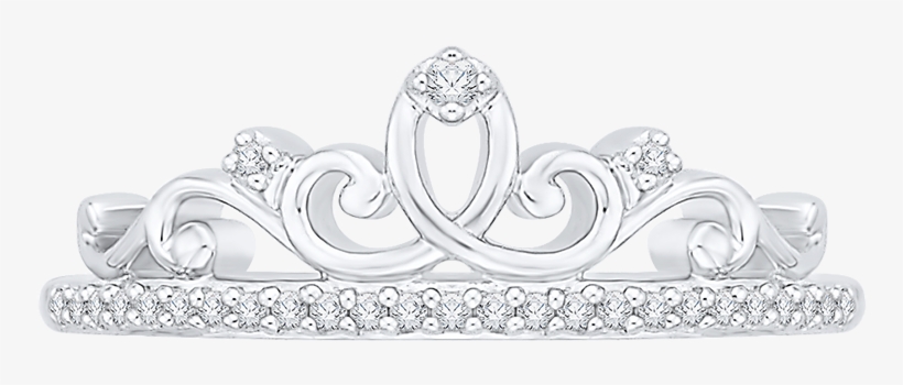 Tiara Ring In 10k White Gold With - Tiara, transparent png