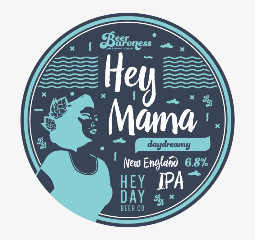 Dd004024 Beer Baroness Hey Mama Tap Badge Supply T2p - Eye Shadow, transparent png
