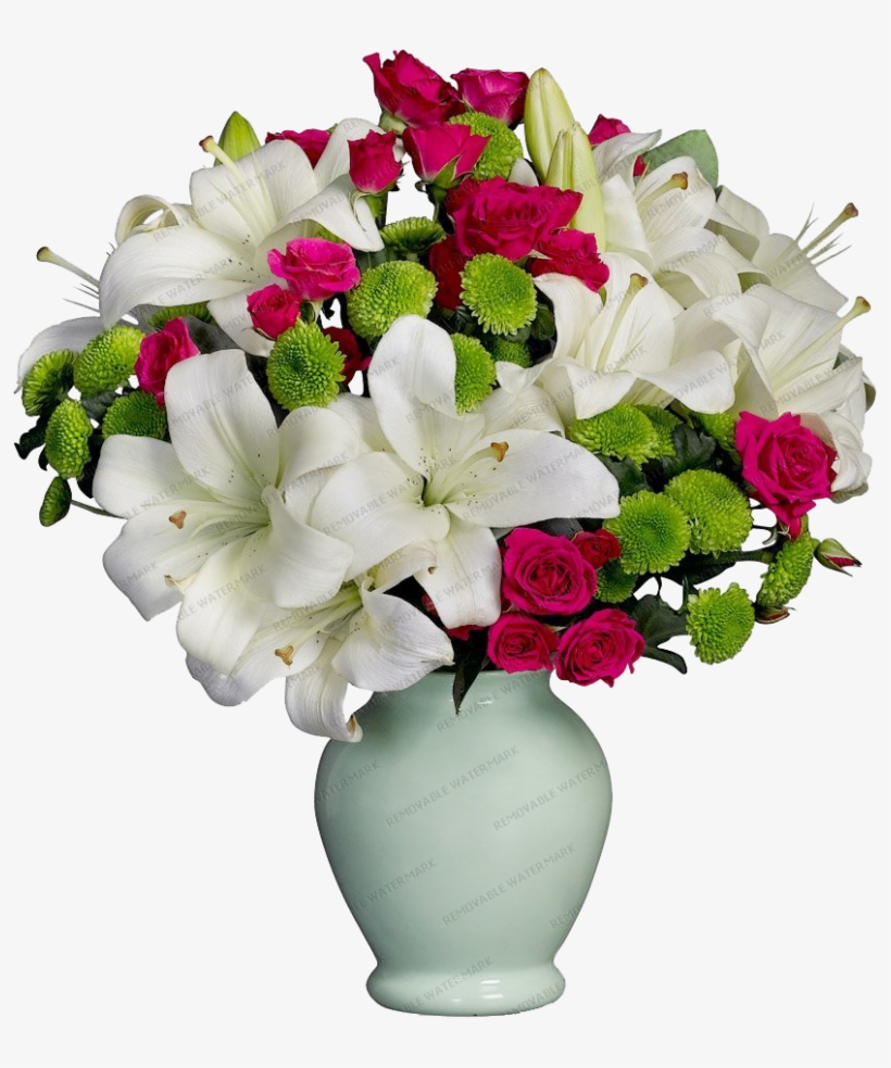 White Lily In A Bouquet - Bouquet, transparent png