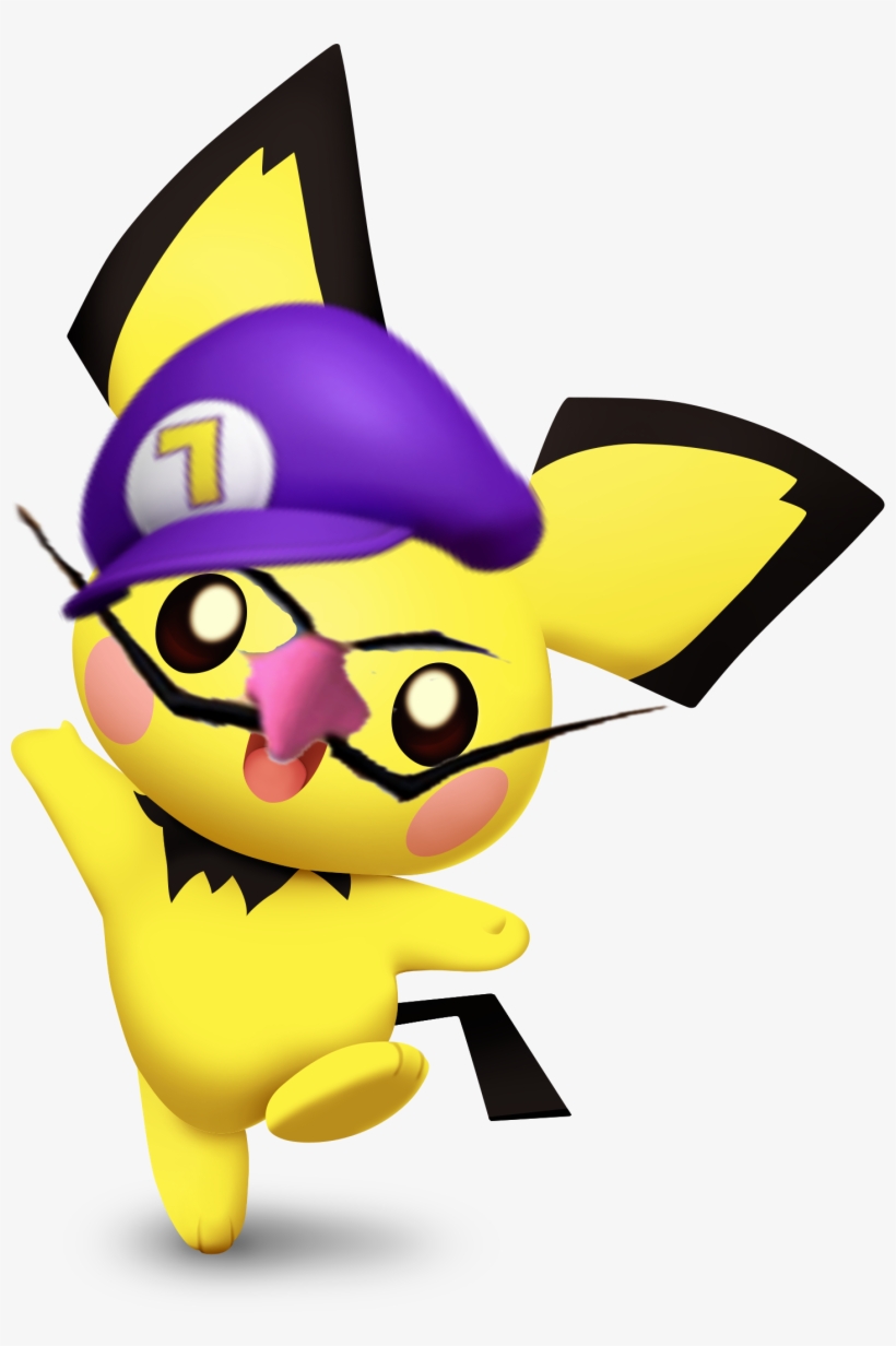 Pichu Attempts To Make Us Feel Better By Dressing Up - Super Smash Bros Ultimate Pikachu Png, transparent png