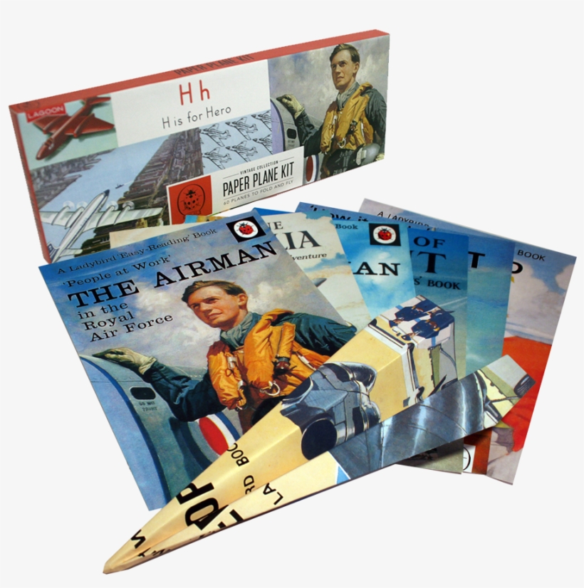 Ladybird Vintage Paper Plane Kit, transparent png