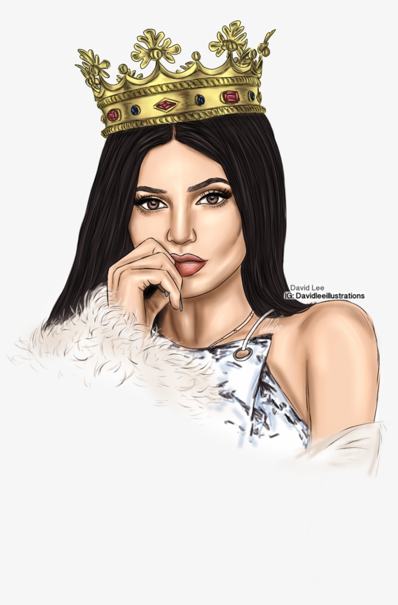 Kylie Jenner By David Lee Illustrations - Kylie Jenner Fondos De Pantalla, transparent png