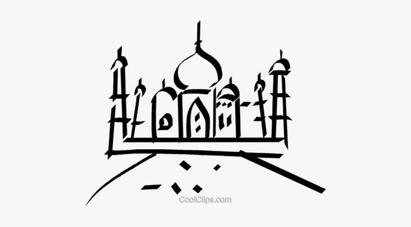 Taj Mahal Royalty Free Vector Clip Art Illustration - Taj Mahal Vector Png, transparent png