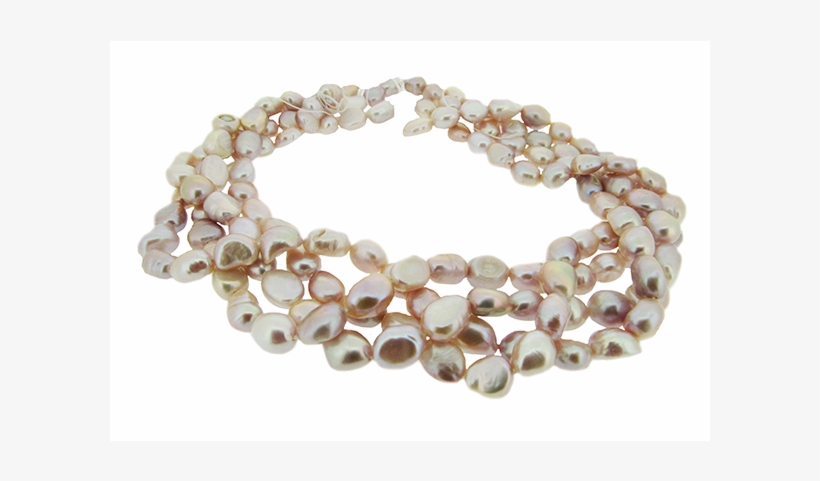 Pink Freshwater Wild Rice Pearls - Bracelet, transparent png