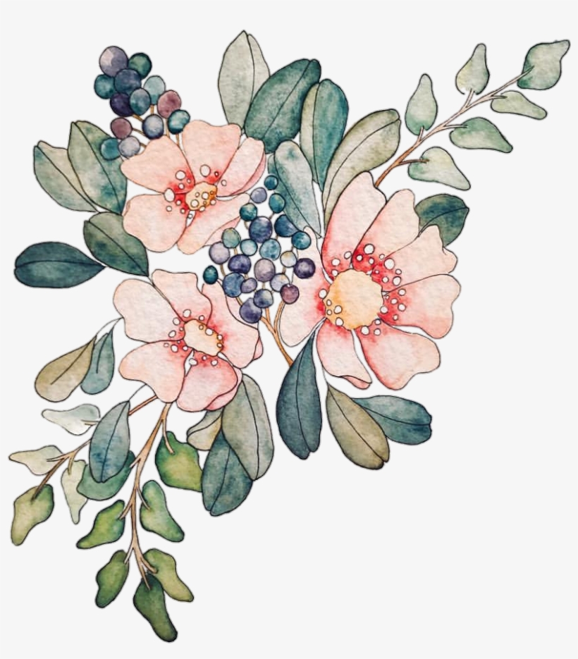 Watercolor Watercolour Woter Water Rose Flowers Flower, transparent png