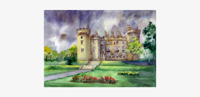 Rose Garden" Original Watercolour - Kilkenny, transparent png
