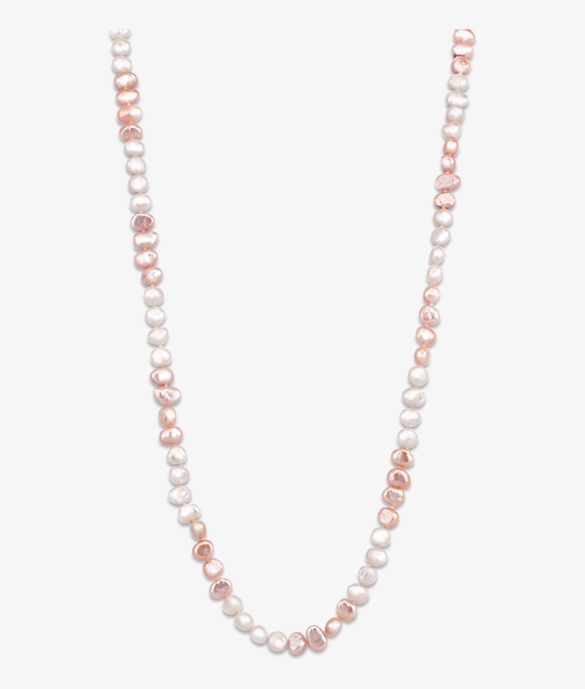 Opera Length Pearls - Halskette Gold, transparent png