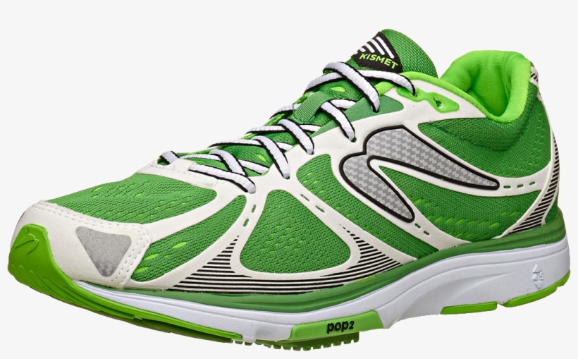 Running Shoes Png Image - Newton Men's Kismet - Lime/white (m011914), transparent png
