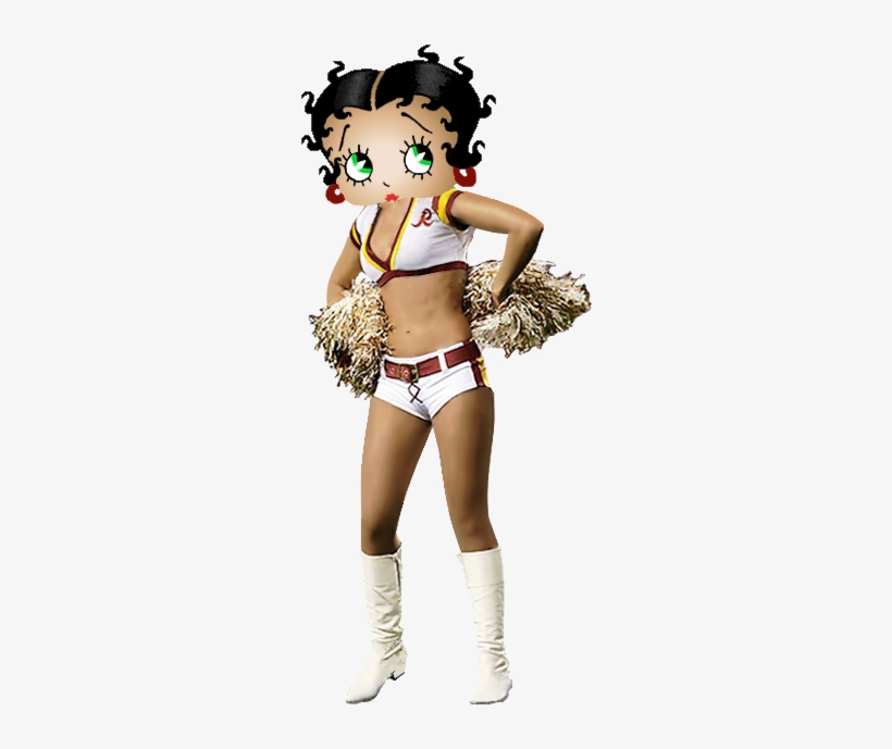 Redskins Cheerleaders, Betty Boop Pictures, Washington - Betty Boop, transparent png