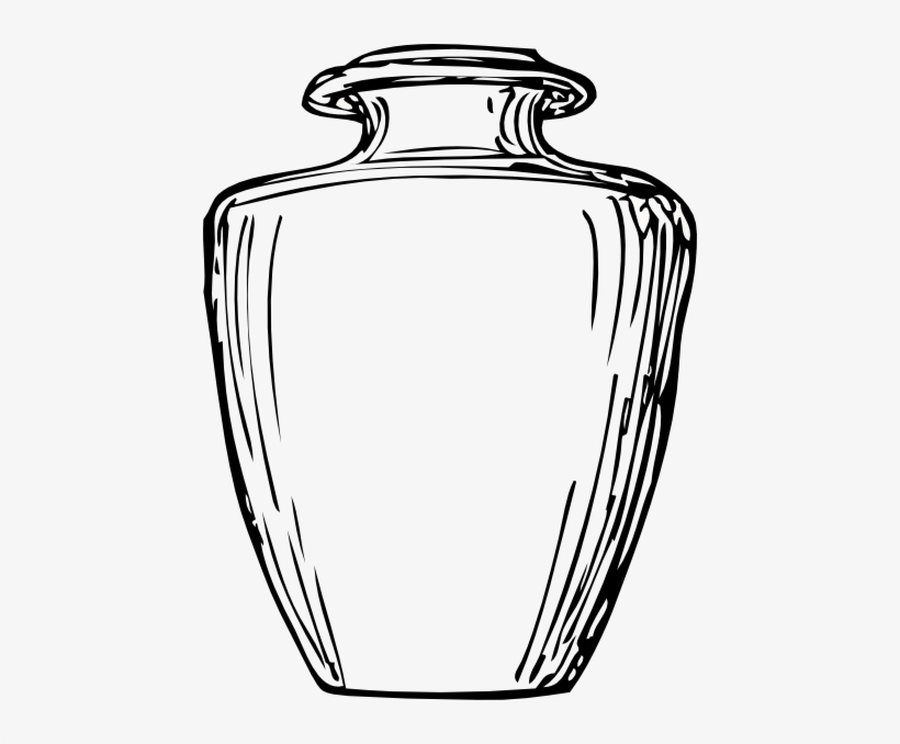 Black & White Greek Jar Svg Clip Arts 450 X 598 Px, transparent png