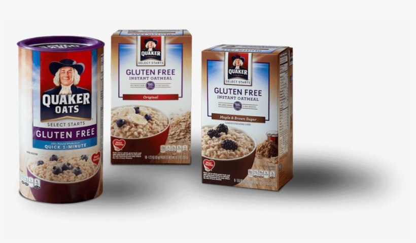 Download Quaker Gluten Free Original Instant Oatmeal - Quaker Gluten Free Maple & Brown Sugar Instant, transparent png