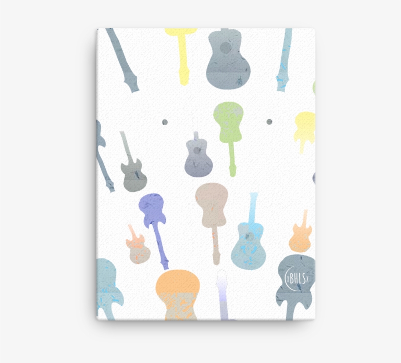 Image Of Pastel Guitars On Canvas - Broken Heart, transparent png