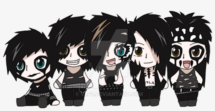 Black Veil Brides Anime By Vlpz On Deviantart - Chibi Black Veil Brides, transparent png