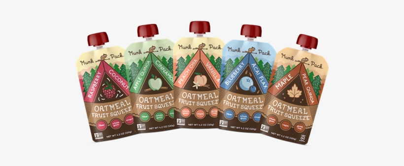 Celebrate National Oatmeal Month With Munk Pack Oatmeal - Munk Pack Oatmeal Fruit Squeeze, Peach Chia Vanilla, transparent png