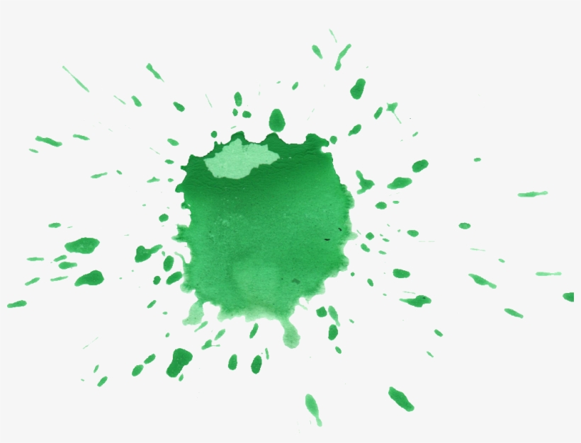 8 Green Watercolor Drop Splash - Watercolor Green Splas Png, transparent png
