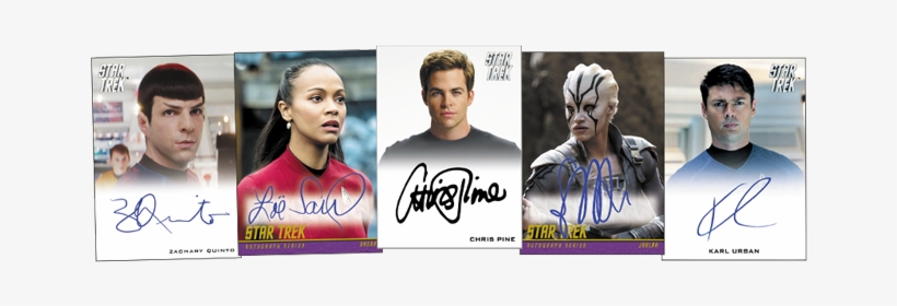 Among The Signers For This One Are Chris Pine , Zachary - 2017 Star Trek Beyond Movie Trading Card, transparent png