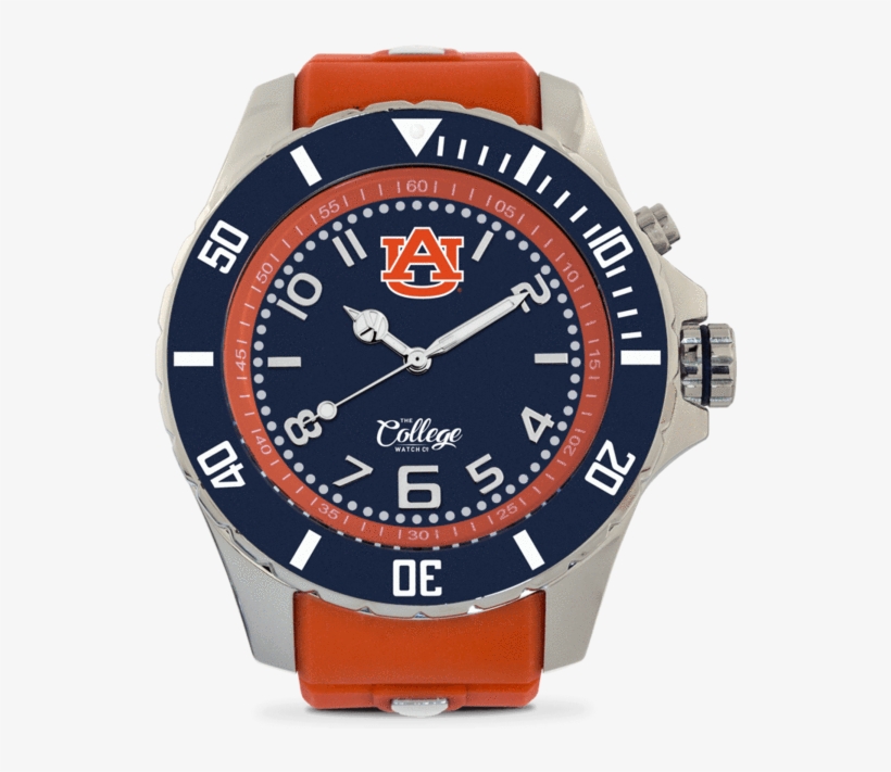 Auburn Tigers Watch - Kyboe Silver Midnight Watch, transparent png