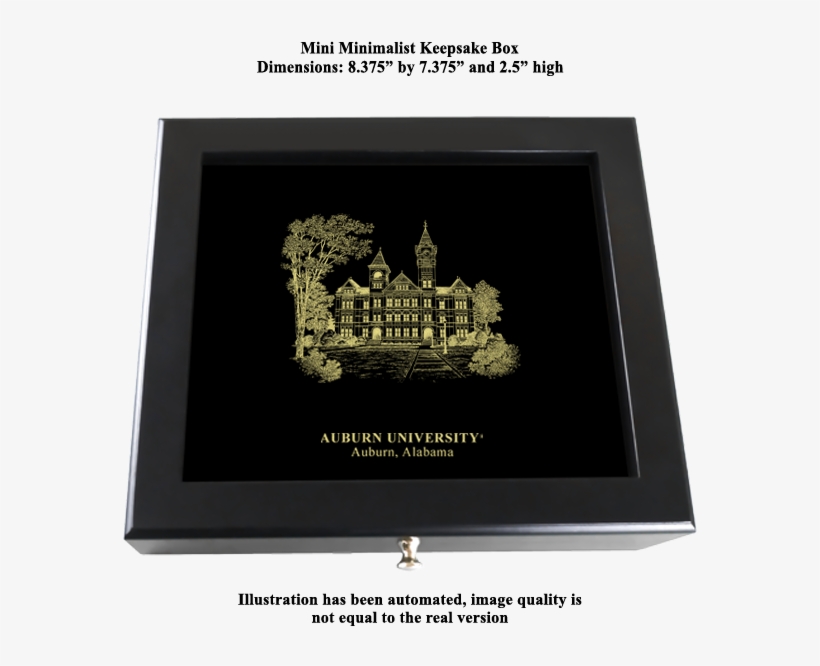 Eglomise Designs Auburn University Minimalist Box - Law School, transparent png