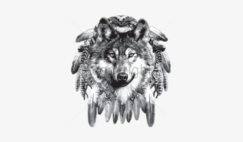 Download Wolf Tattoos Free Png Transparent Image And - Attrape Reve Loup Tatouage, transparent png