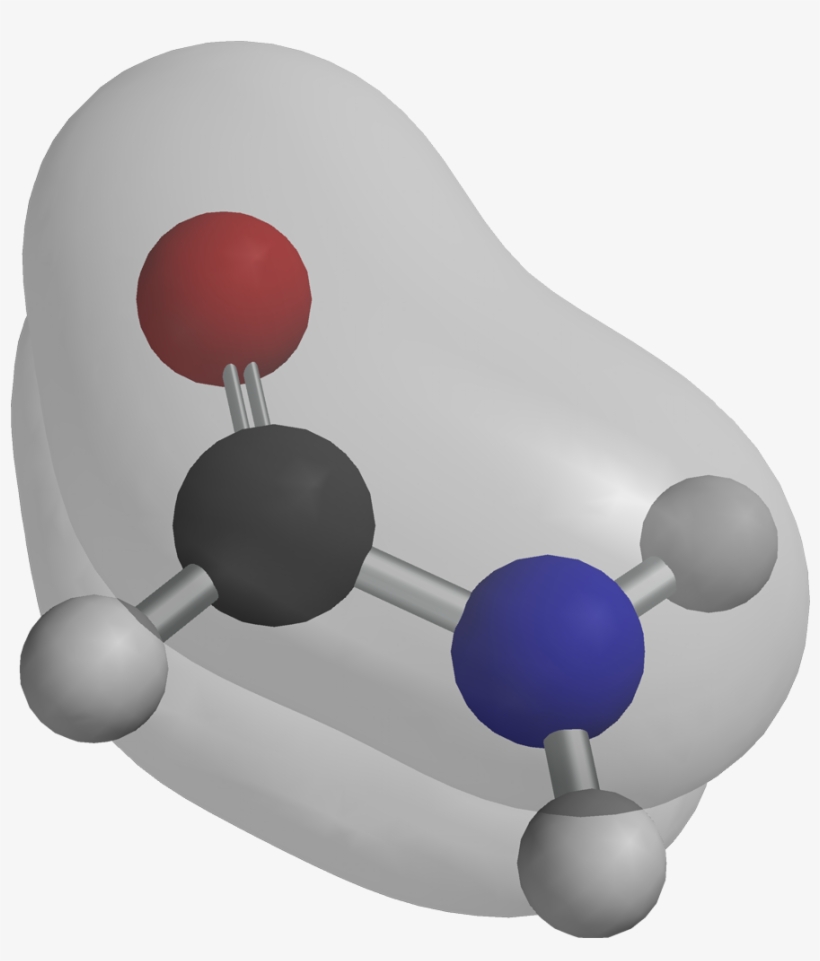 Formamide Mo 3d Balls - Molecular Structure Of Amide, transparent png