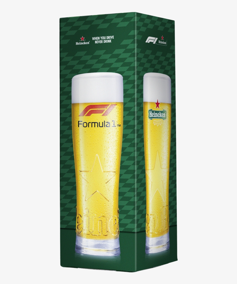 Heineken Formula 1 2018 Glass In Giftbox - Formula 1 2018 Glass In Giftbox, transparent png