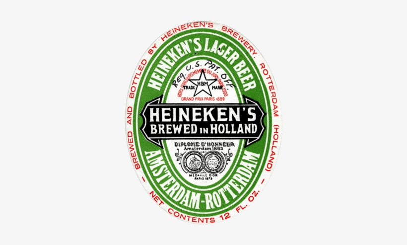 We Believe In Our Beer, So We Put Our Name On It - Heineken Label, transparent png