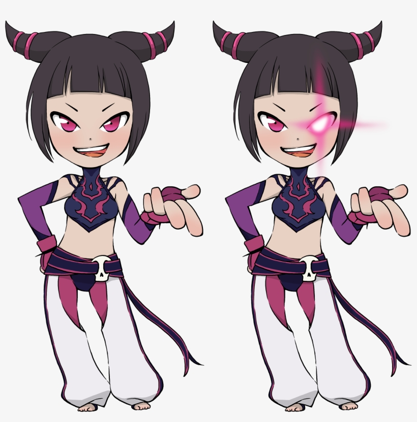 Juri Ultra Sf4 Chib - Street Fighter Chibi Characters, transparent png