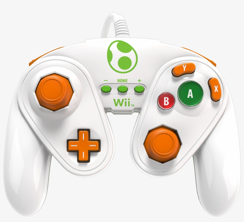 Wired Fight Pad Yoshi - Pdp Fight Pad Wired Controller For Wii U - Yoshi, transparent png