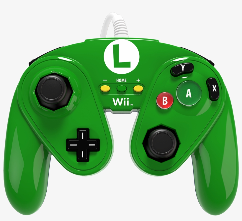 Wired Fight Pad Luigi - Pdp Wired Fight Pad For Wii U - Luigi, transparent png