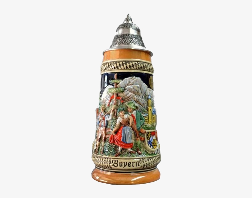 "bayern" Stein With Mountain Scene And Dancing Couple - Lighthouse, transparent png