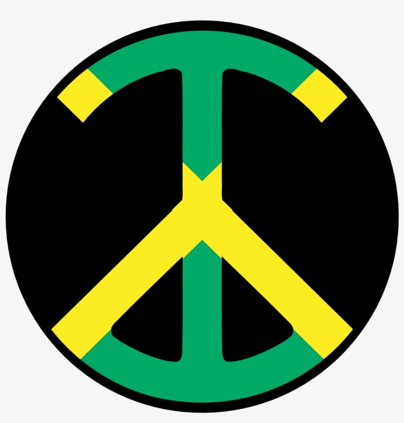 Jamaica Peace Symbol Flag 4 Flagartist - Jamaican Flag, transparent png