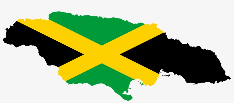 Jamaica Flag Map, transparent png