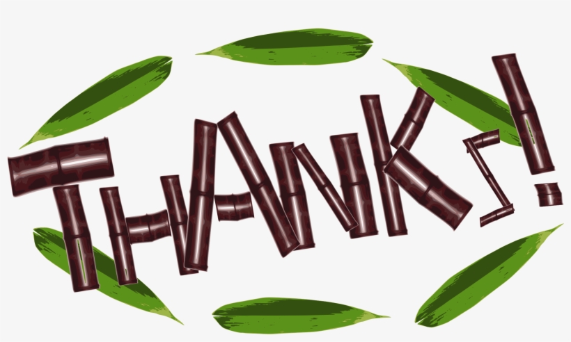 This Free Icons Png Design Of Bamboo Thanks, transparent png