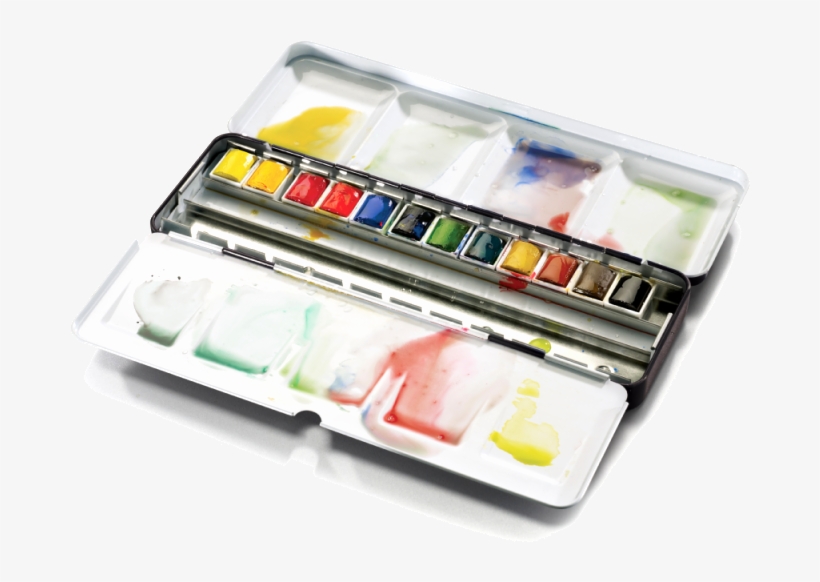 Winsor & Newton Akvarelsæt - Winsor And Newton Professional Watercolor Box, transparent png