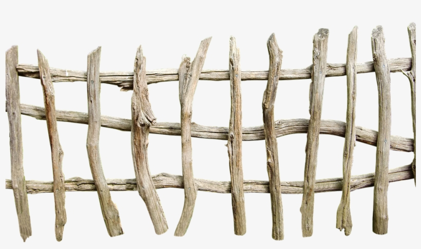 Fence, Wood, Bony, Nature, Weathered, Old, Background - Old Wooden Fence Png, transparent png