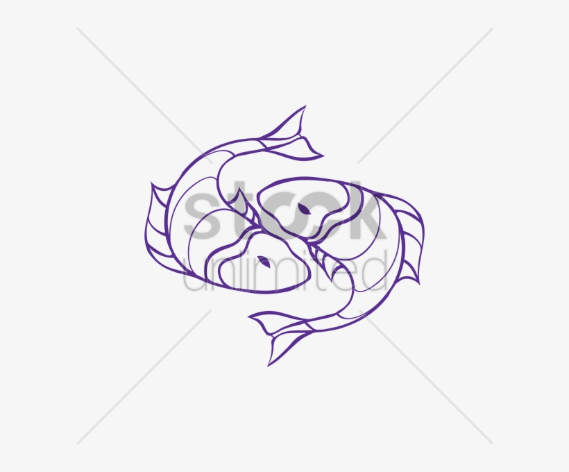 Pisces Drawing At Getdrawings - Vector Graphics, transparent png