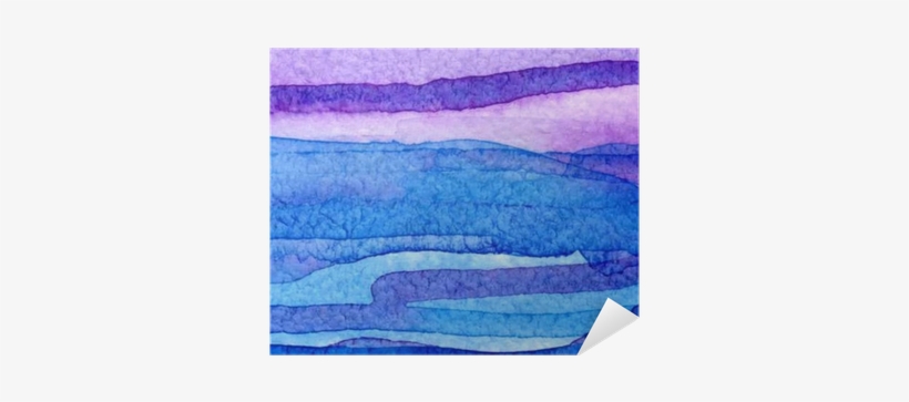 Vector Watercolor Abstract Background Violet And Blue - Blue, transparent png