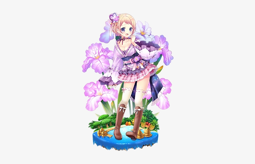 German Iris - Flower Knight Girl Iris, transparent png
