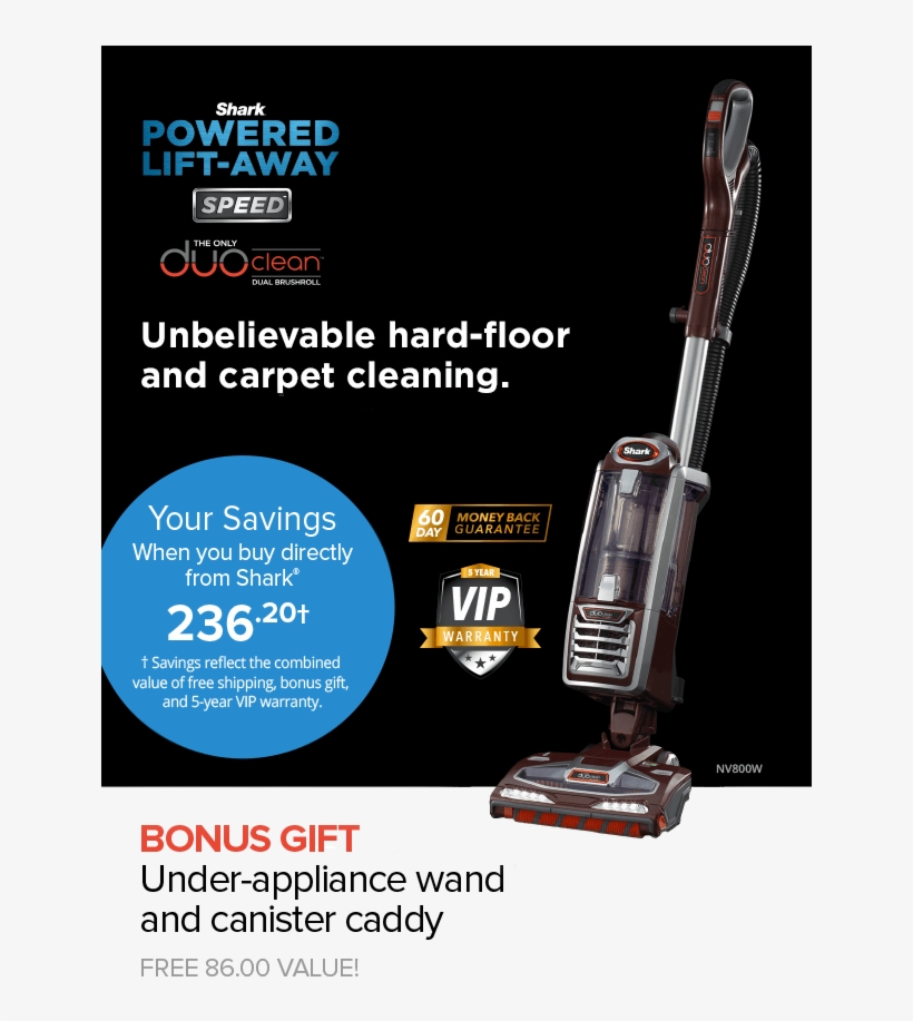 Shark® Rotator® Powered Lift-away Speed™ W/ Duoclean® - Shark Rotator Powered Lift-away Speed, transparent png