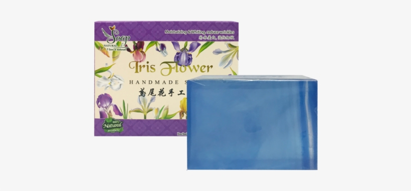 Yes Natural Iris Flower Handmade Soap 120g - Art Paper, transparent png